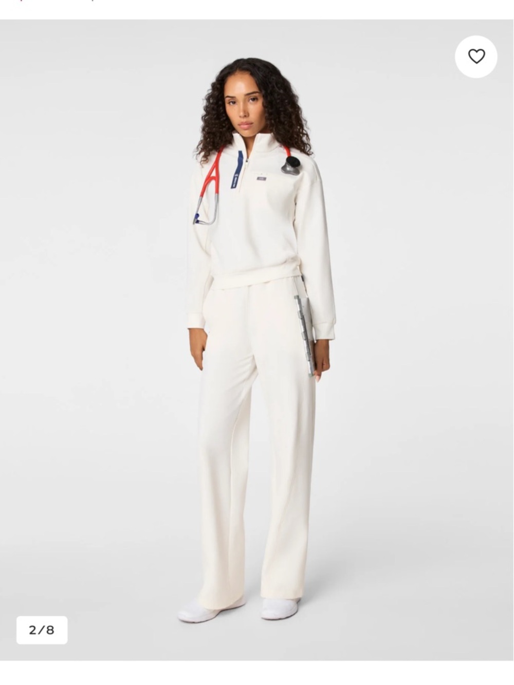Brand New Figs Off White team USA Top L,Bottom M petite